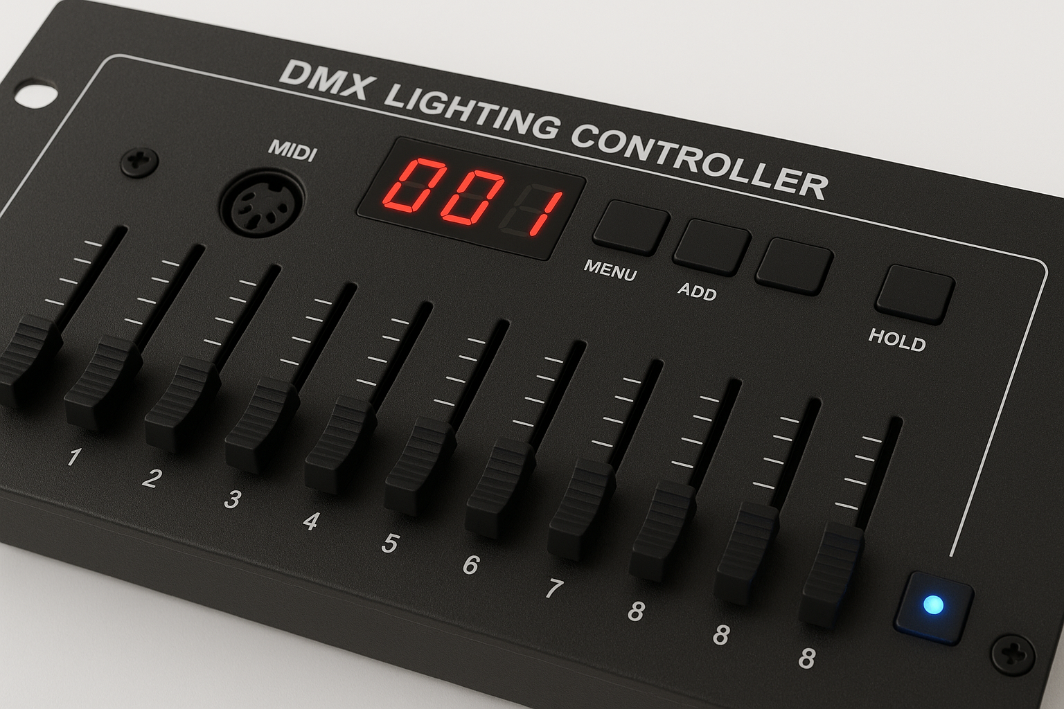 DMX lighting controller close-up